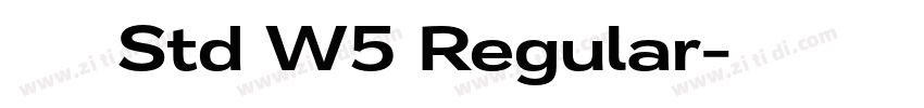 華康儷黑 Std W5 Regular字体转换